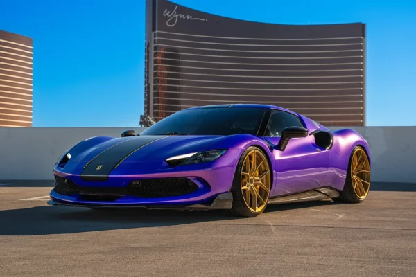 Ferrari 296 GTB exotic car rental in Las Vegas — VSSR